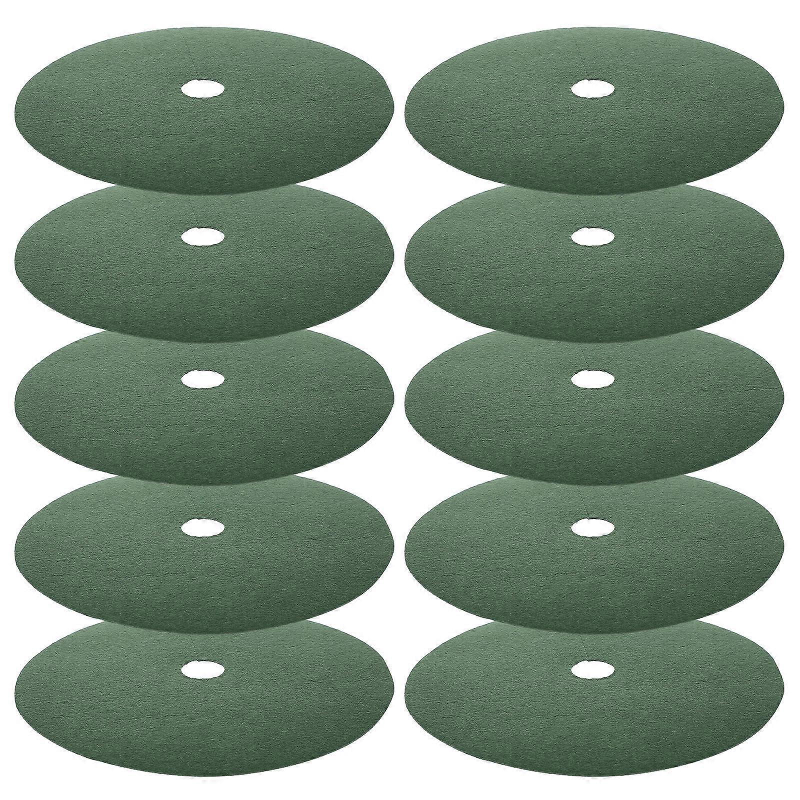 Plant Protector Nonwoven Tree Rings for Root Barrier 10Pcs Green
