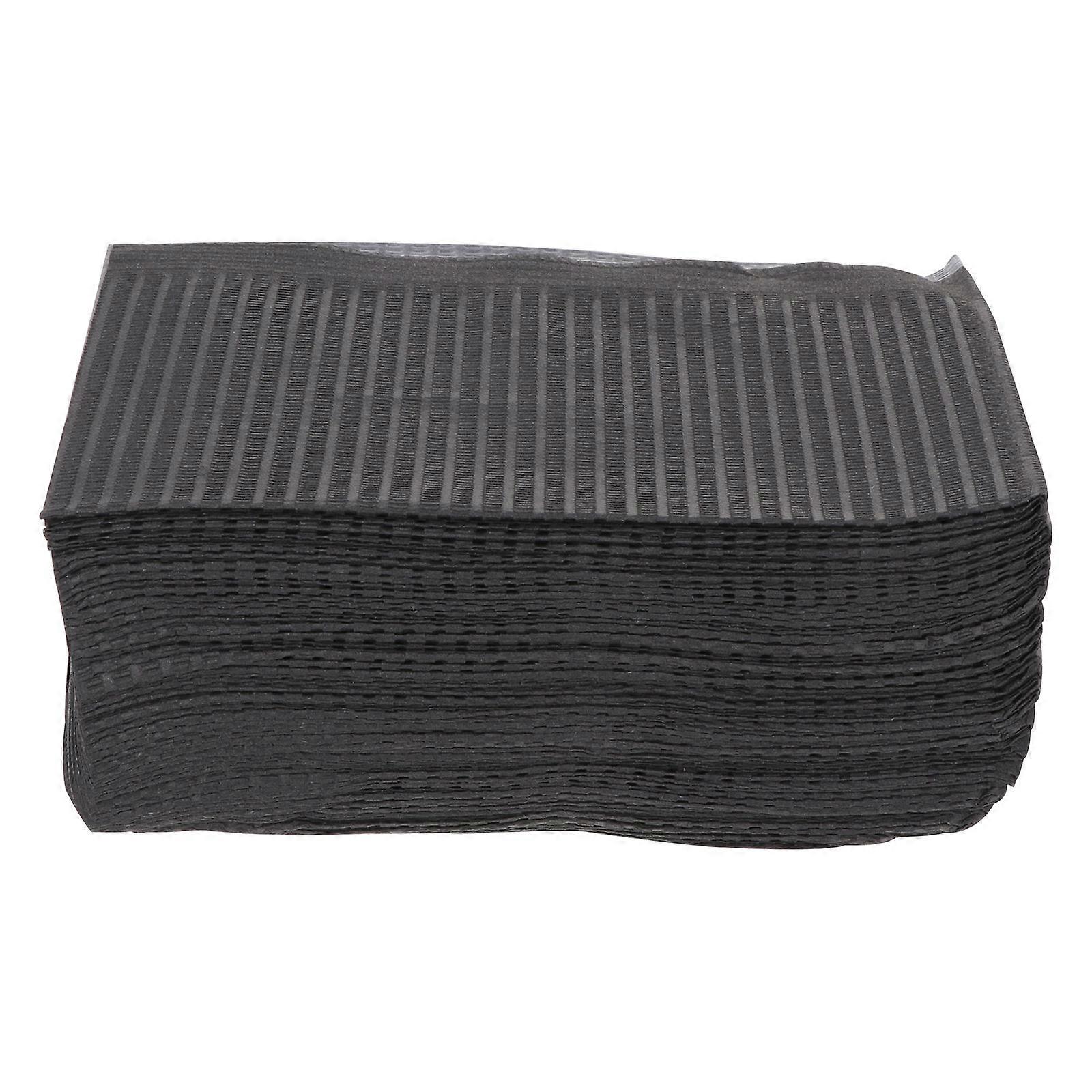 Disposable Table Cloth Waterproof for Table Use 125Pcs Black