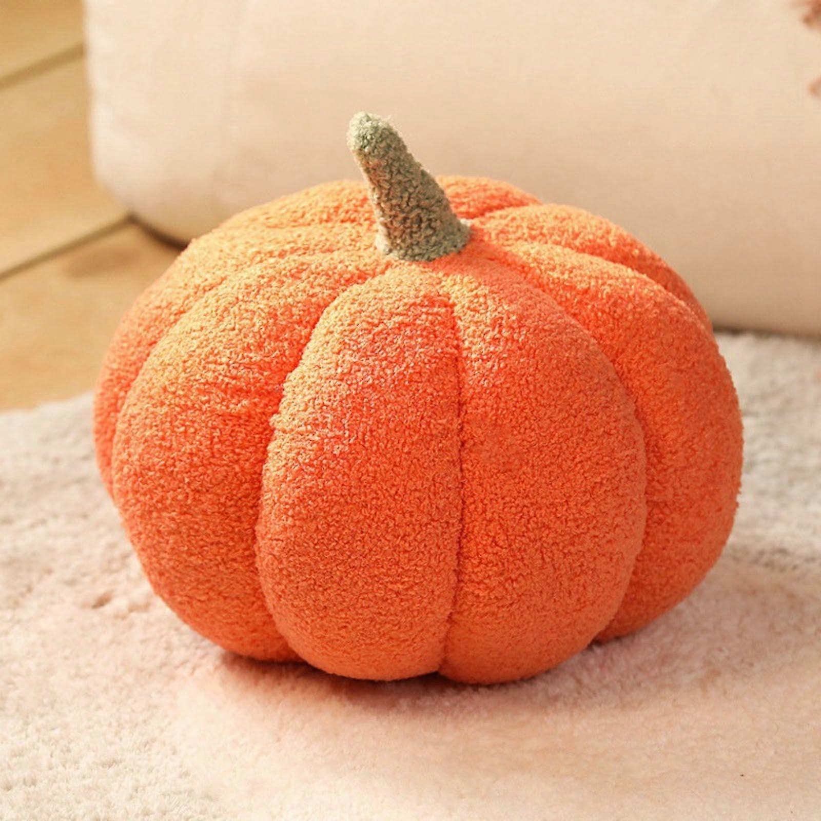 Pumpkin Pillow Plush Comfort Fall Decorative Throw Cushion Orange 40cm