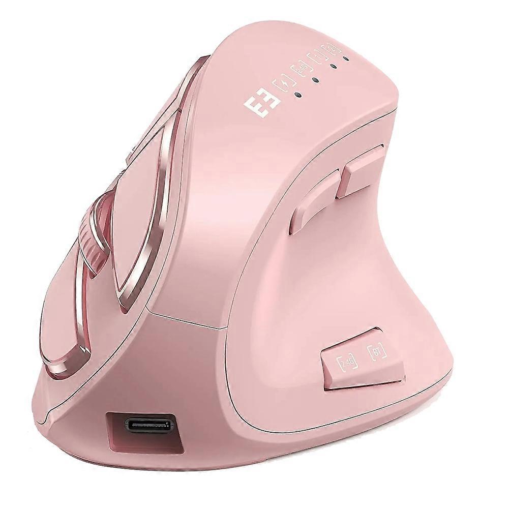 Rechargeable Ergonomic Mouse Noiseless Click Bluetooth 5.0 Wireless Mice for Mac OS Windows XP 10 7 Android