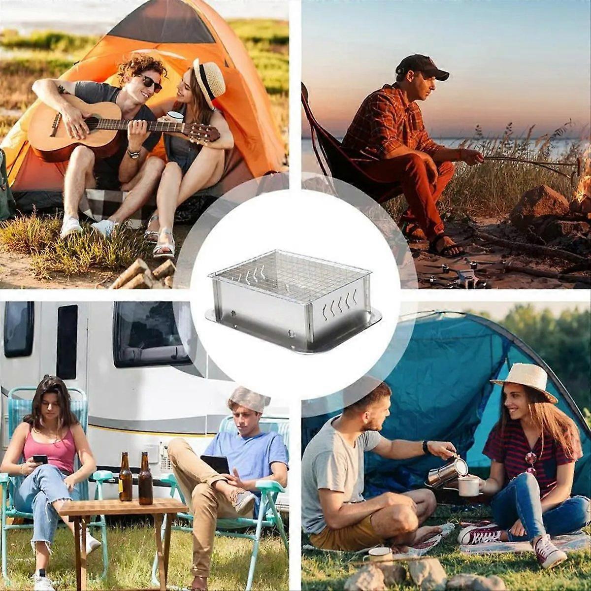 Small Grill Portable Foldable Grill Outdoor Grill Without tray