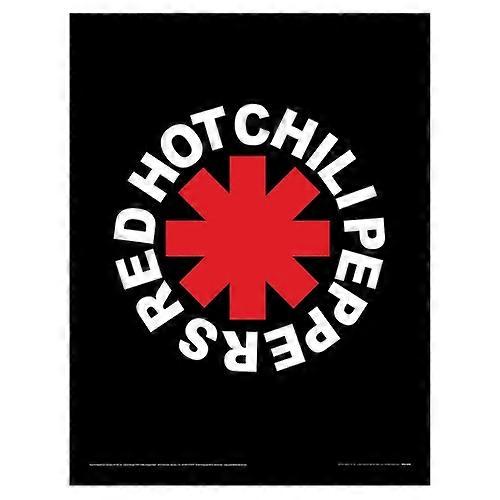 Red Hot Chili Peppers Logo Stamp Framed Poster