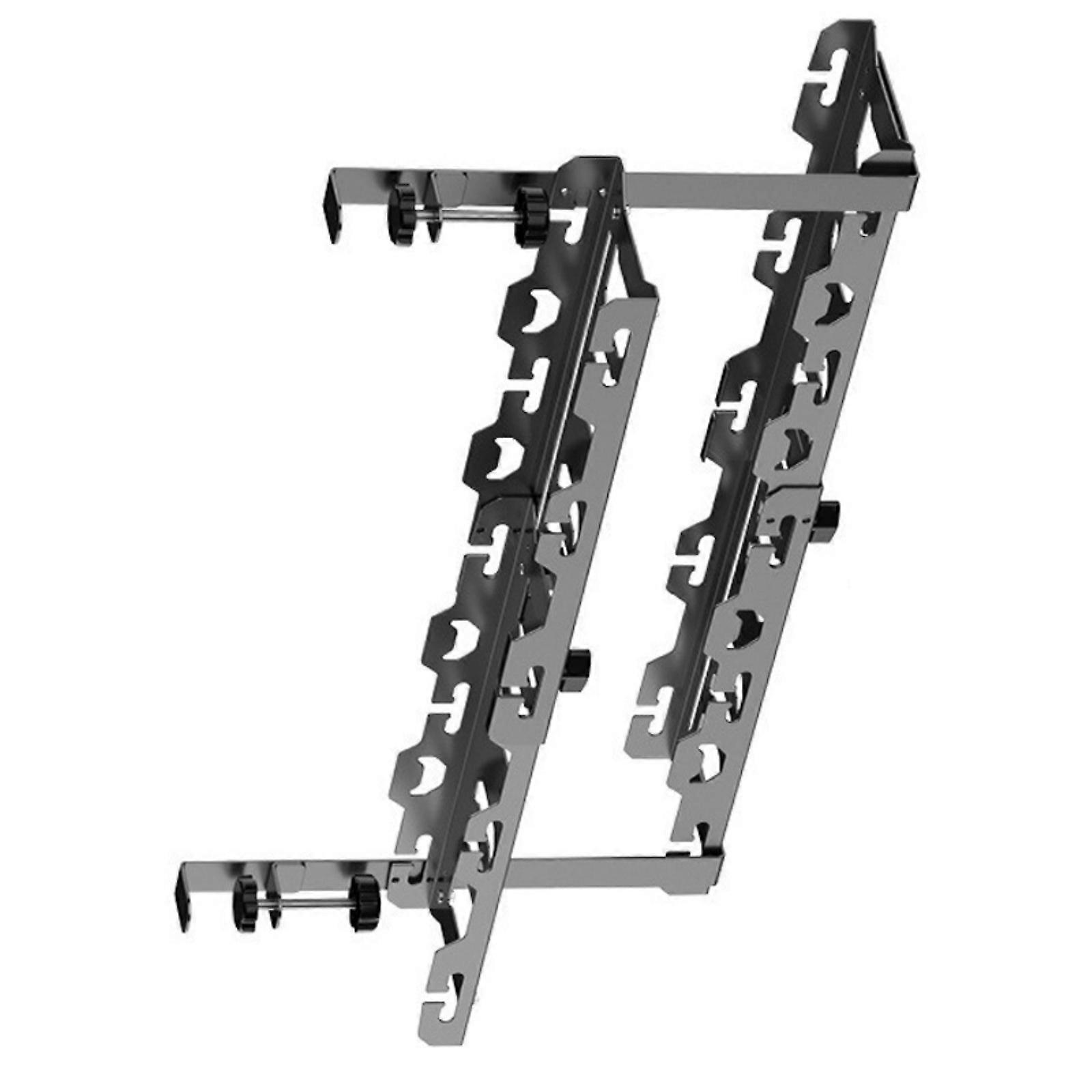 デスク下ケーブル管理ケーブルトレイデスク下電源タップコードホルダー穴あけなし広々としたマルチカラー