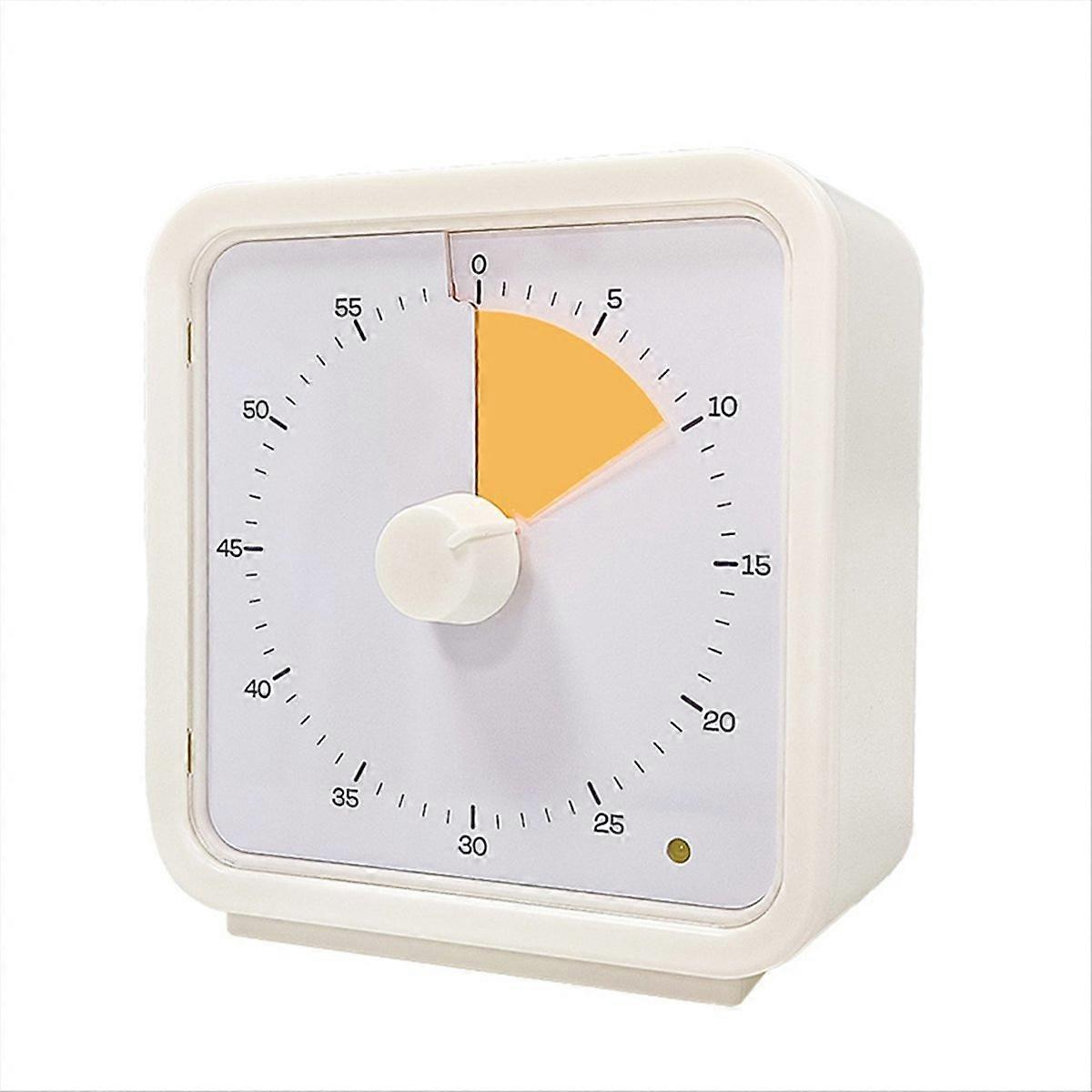 60-Minute Visual Timer for Kids, Timer with Silent Operation Yellow