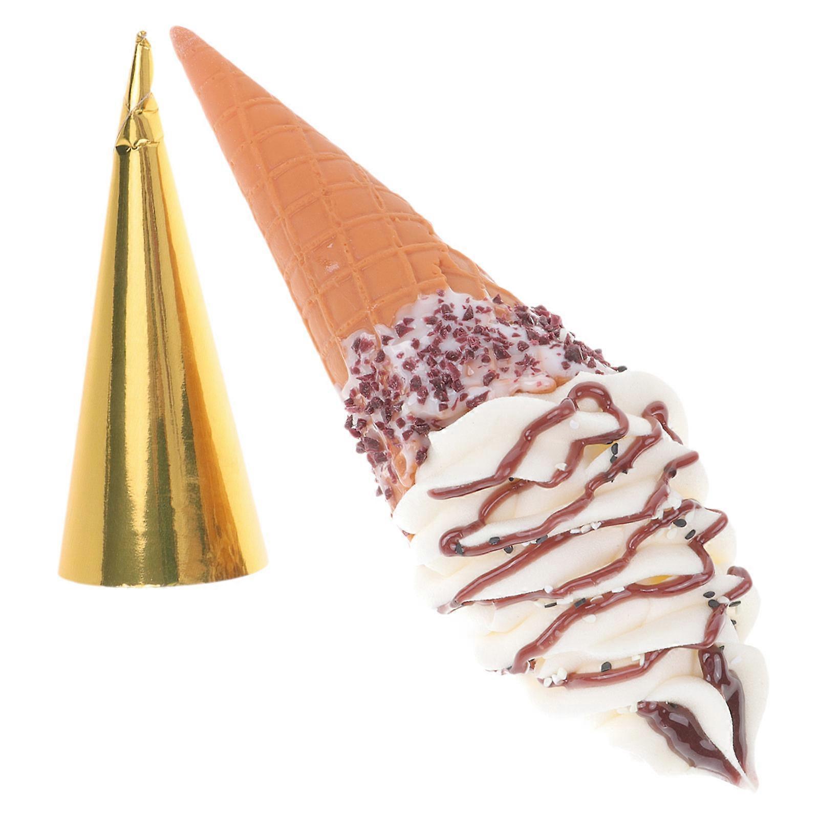 Artificial Ice Cream Prop Realistic Simulation Ice Cream Cone Model for Playing