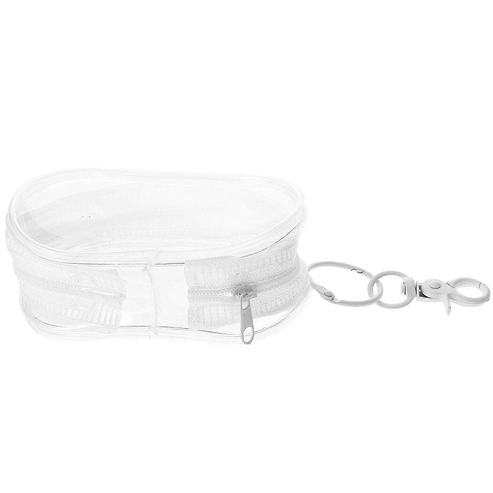 Mini Coin Purse Keychain Portable Transparent PVC Wallet with Durable Waterproof Design Assorted Color 3.5 x 2.5 inches