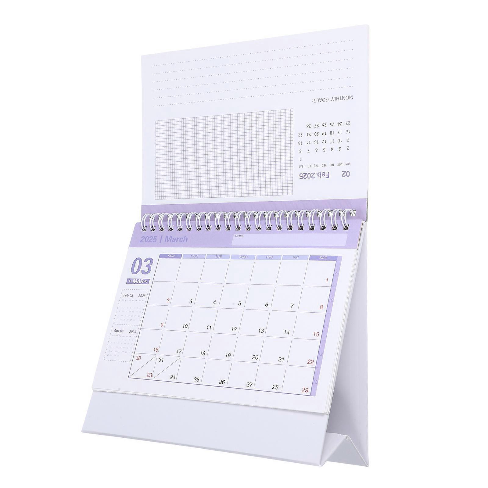 Decorative Desk Calendar 2025 Desk Calendar for Office Use