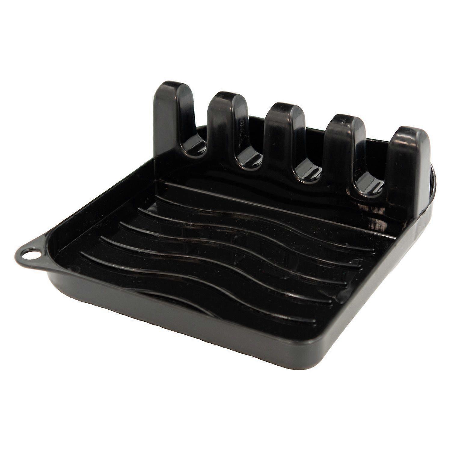 Cooking spoon rest 14 x 12.5 x 4.8 cm - holder for cooking utensils and pot lid, cutlery holder
