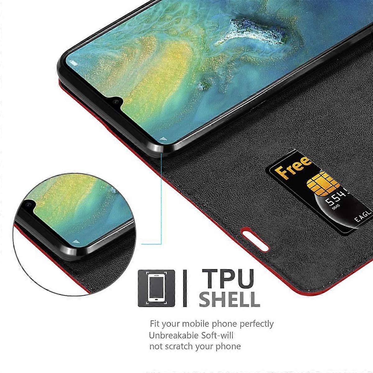 Huawei MATE 20 X Case - Protective Case with Stand Function and Card Slot