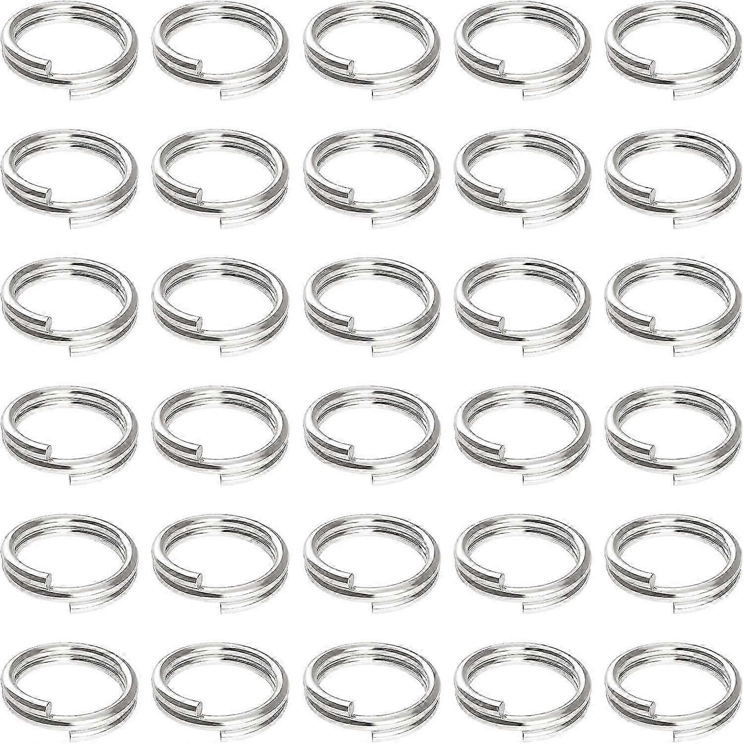 100 Pack Mini Split Jump Rings - 10mm Jewelry Connectors-JJ