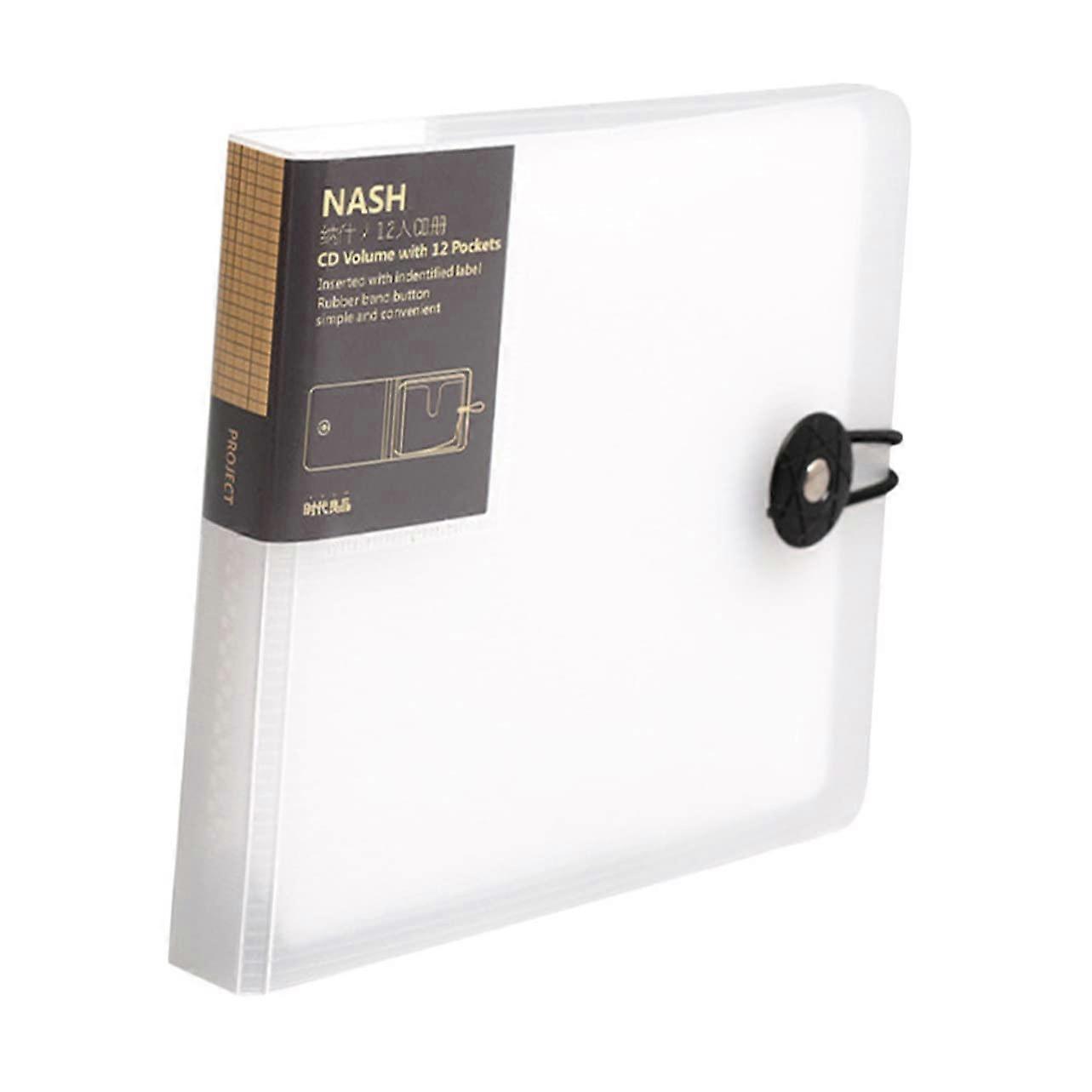 CD DVD Storage Case with Durable Zipper Closure for Car Home and Travel Organizer