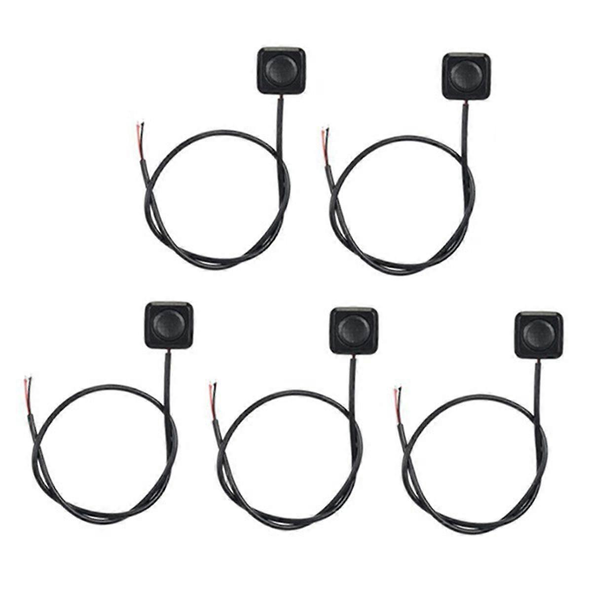 Momentary Push Button on Off Switch Black Plastic 12V 24V Mount Mini Button Switch