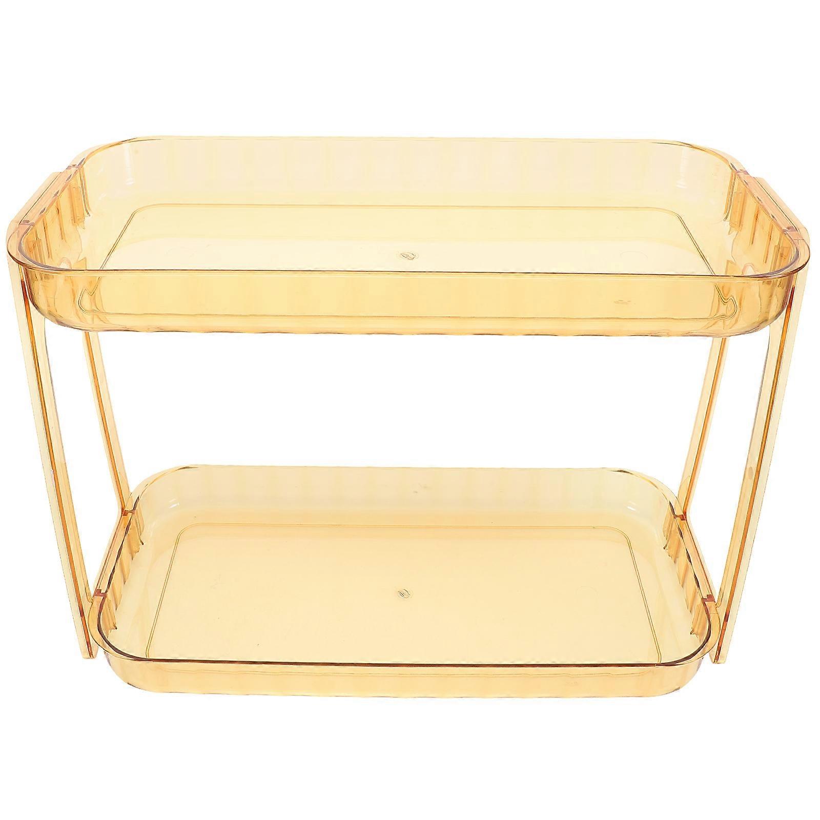 High Space Utilization Skincare Products Holder 3Pcs Rectangular Bathroom Organizer Luxurious Design PET