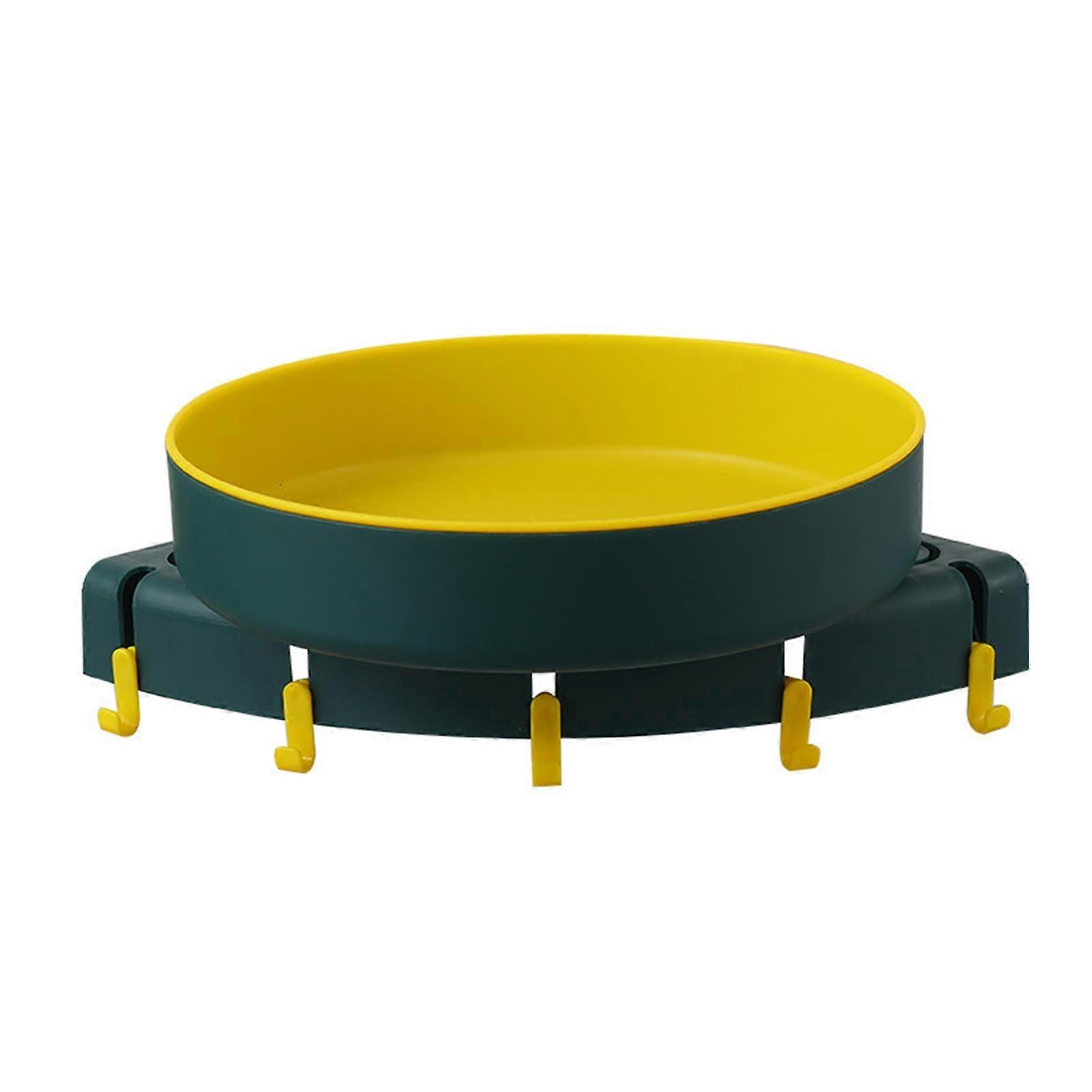 Corner Wall Shelf Plastic for Bathroom Kitchen, Punch Installation, SpaceSaving Multi Functional Storage