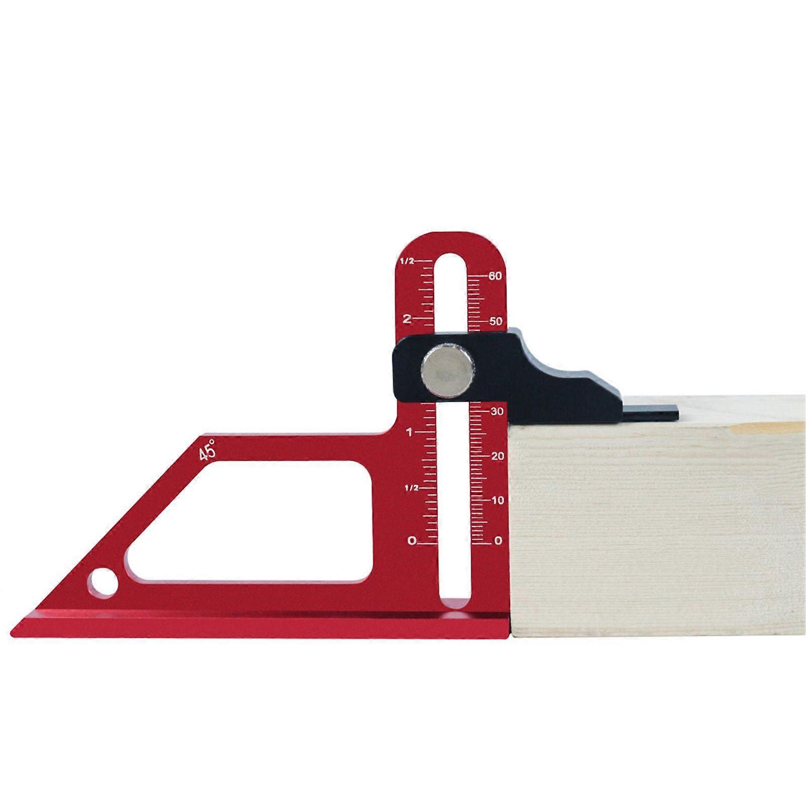 Woodworking Height Gauge 060mm Aluminum Depth Measuring Tool for Table Saw Router Planer