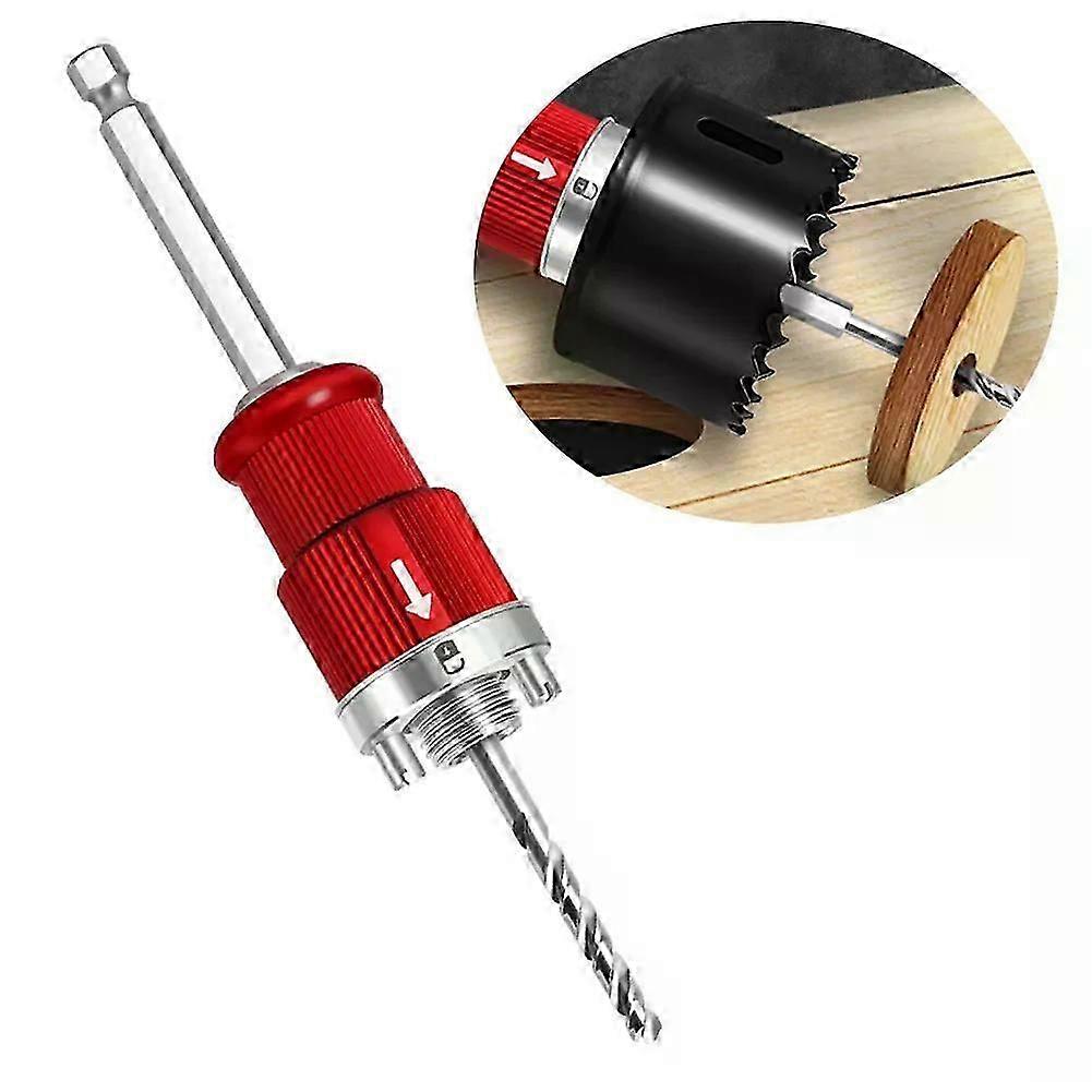 Woodworking Hole Opener Quick Stripping Pipe Self-Locking Extensions Rod Quick-connect Hole Opener Quick Release Rod