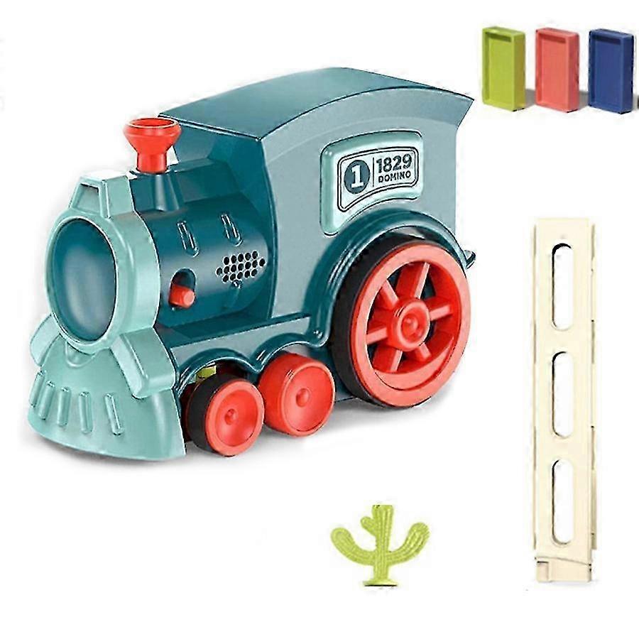 2026 Fun Automatic Domino Train for Kids, Educational Stacking Toy