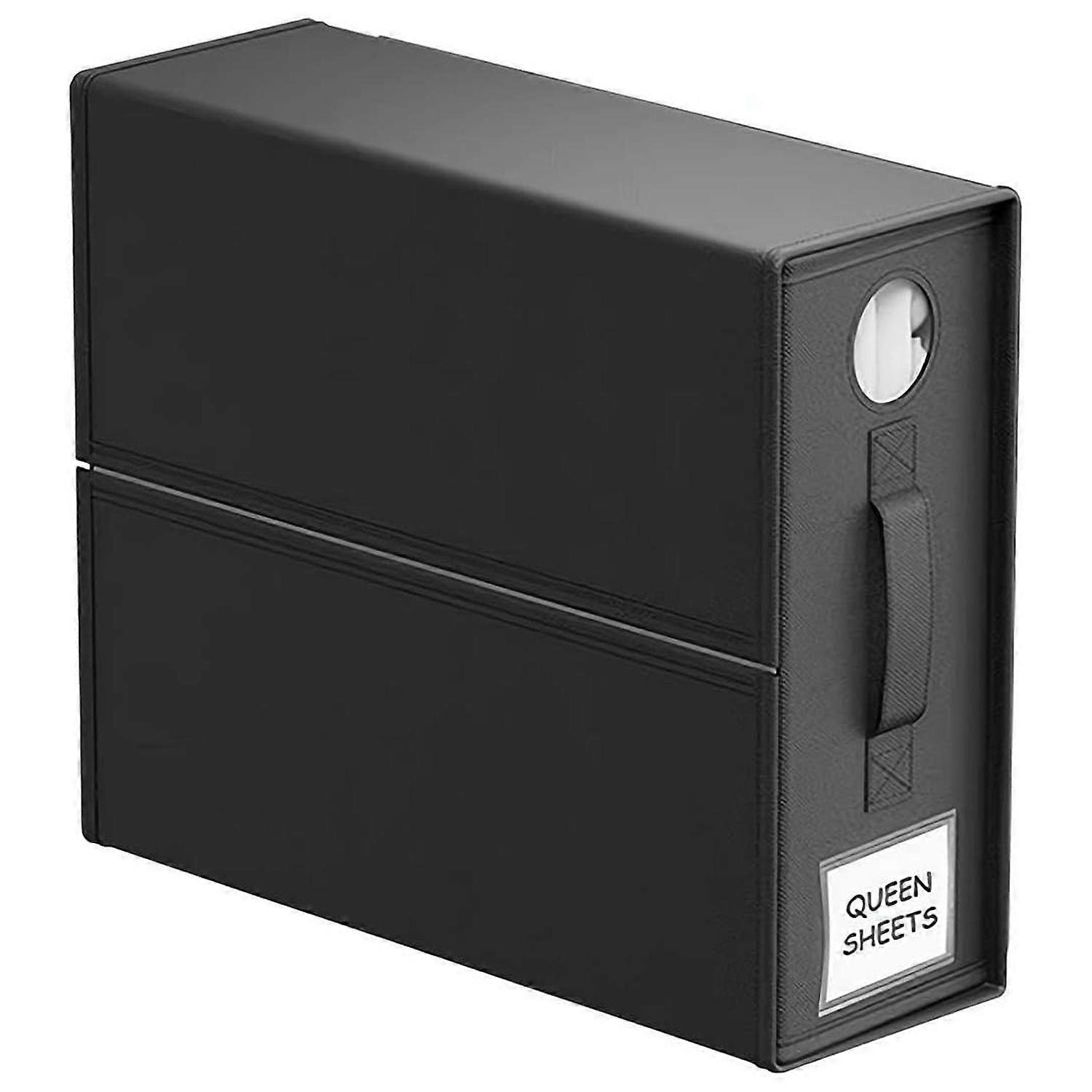 Round Window Blanket Sheet Storage Box Foldable Bed Sheet Quilt Cover Zippered Organizer