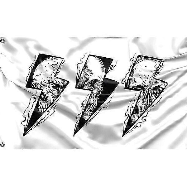 Lightning Skull Flag Pattern 482