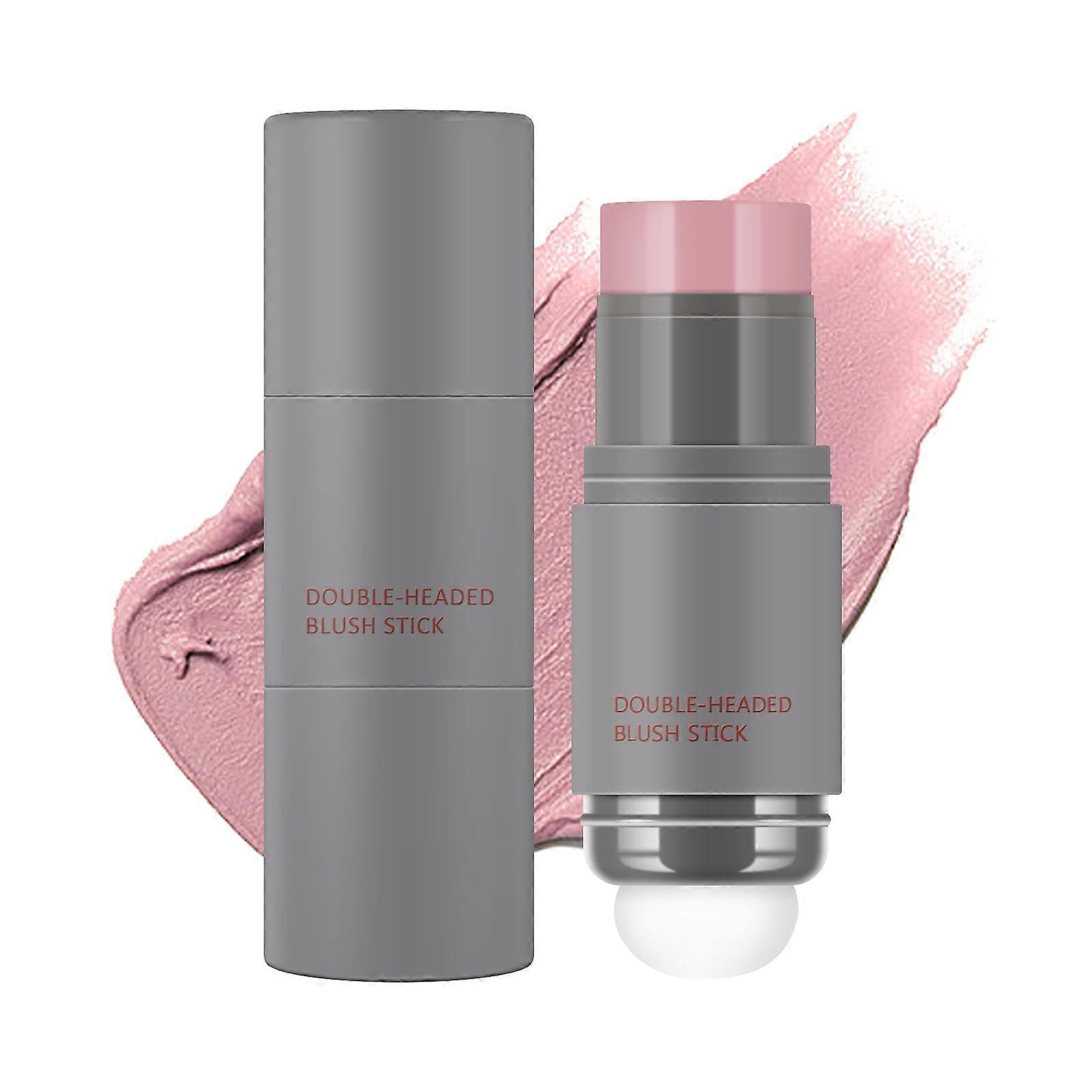 Cream Blush Stick 3in1 for Cheeks Lips Eyes with Builtin Sponge Applicator #01