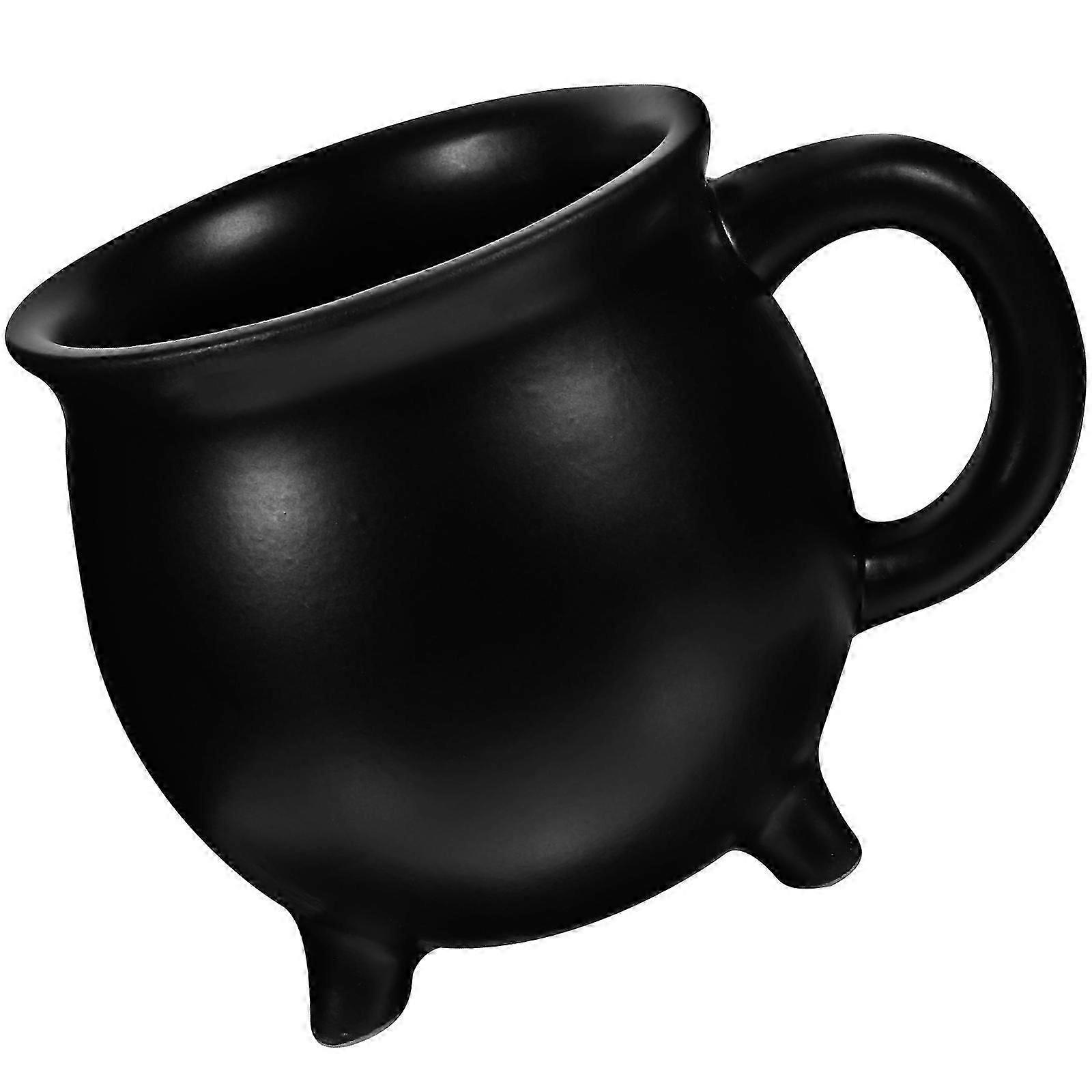 Halloween Witch Cauldron Mug for Coffee Serving Ceramic Drinkware