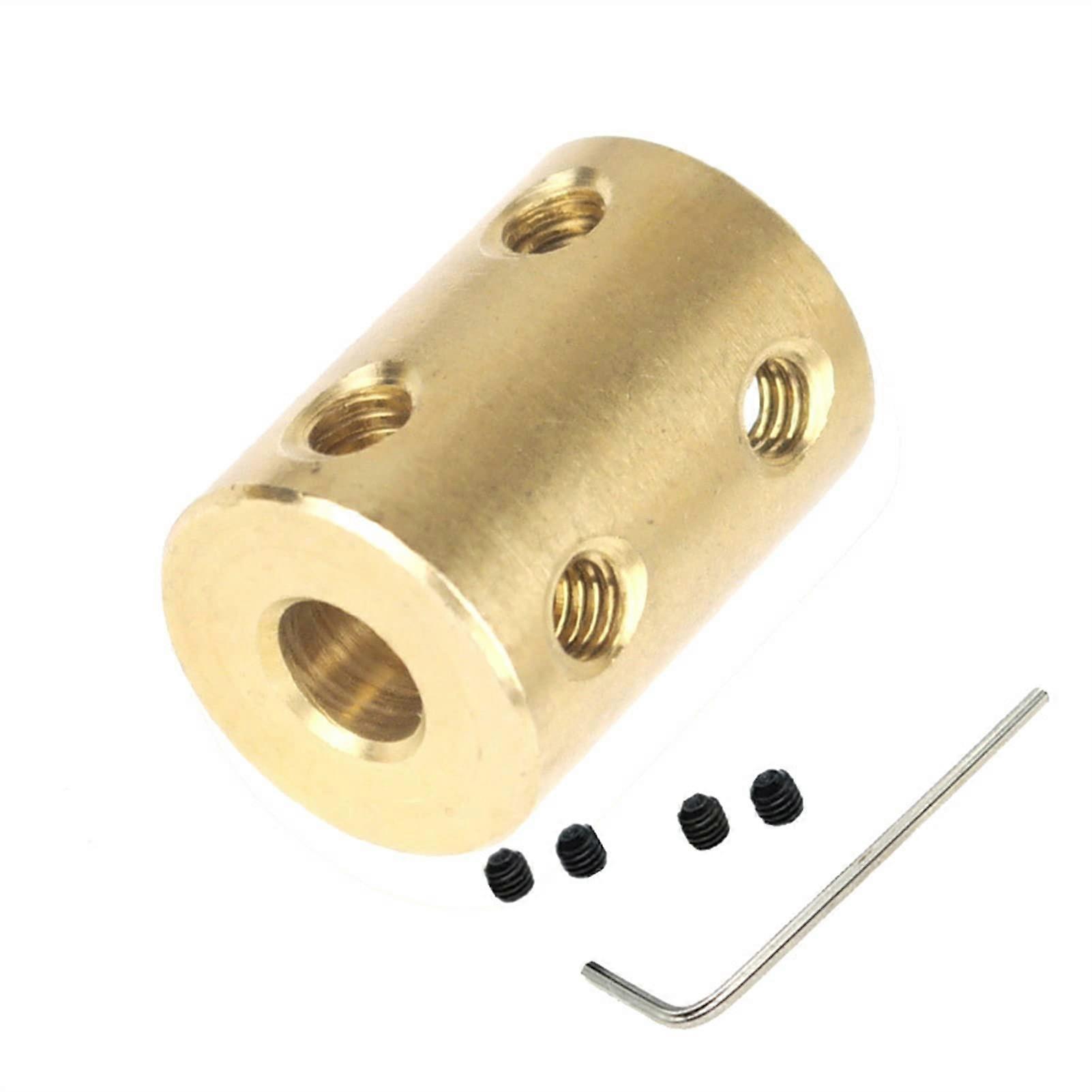 Copper Motor Shaft Coupler 10x10mm Rigid Shaft Coupling for Secure  Torque Motor Connection