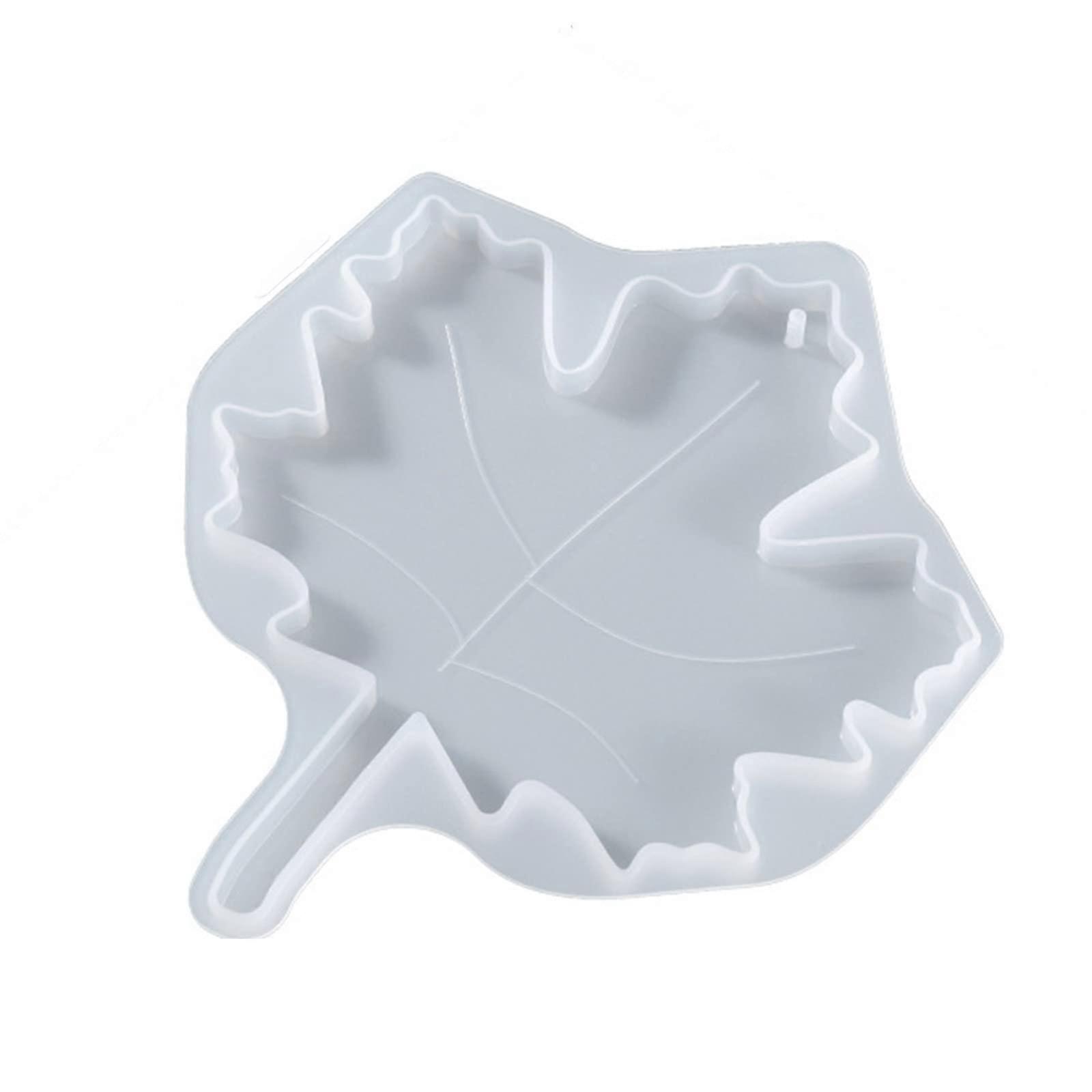 Silicone Resin Mold for Irregular Leaf Coaster Tray, Flexible Easy Demolding Unique Design