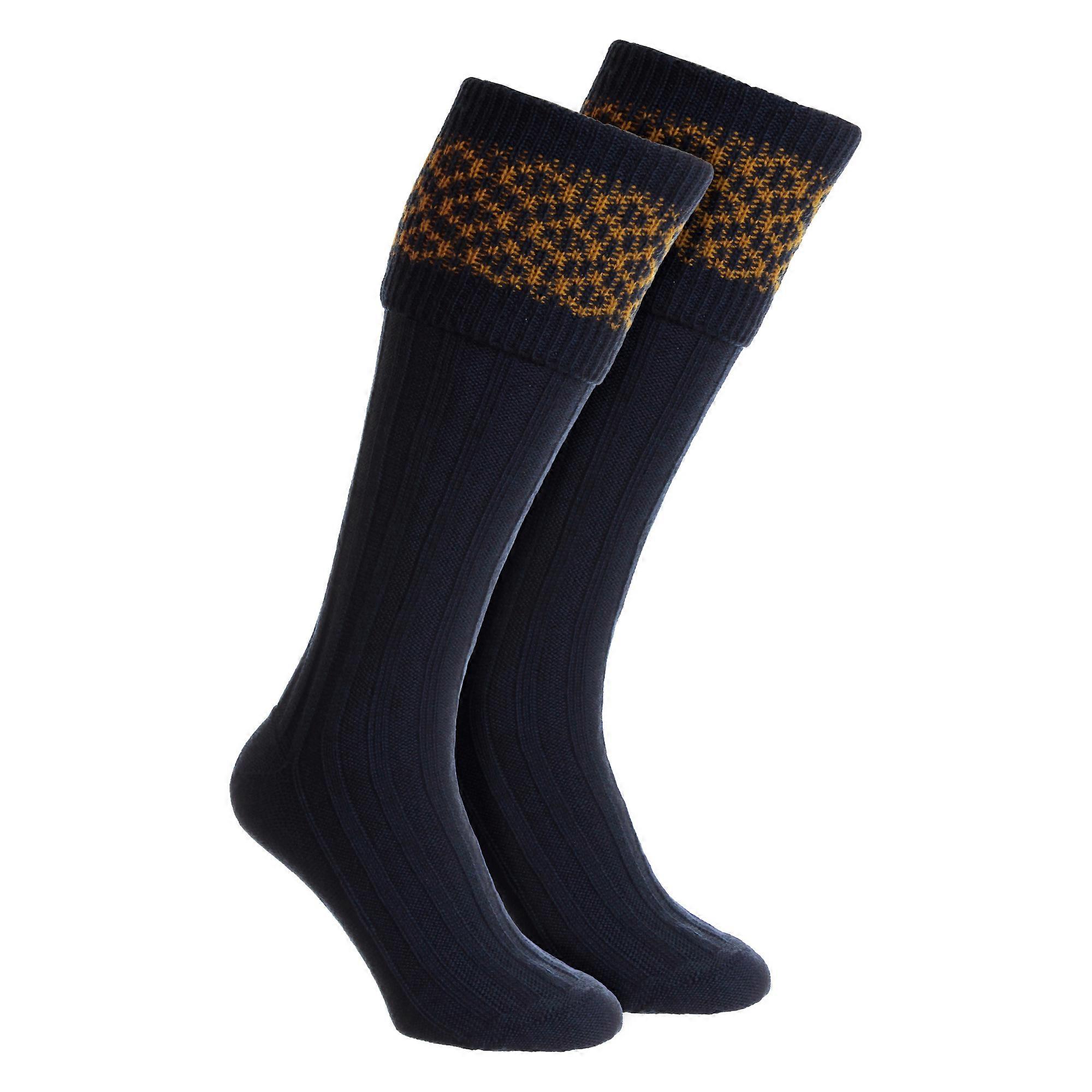 HJ Hall - Mens Merino Wool Shooting Socks Country Pattern