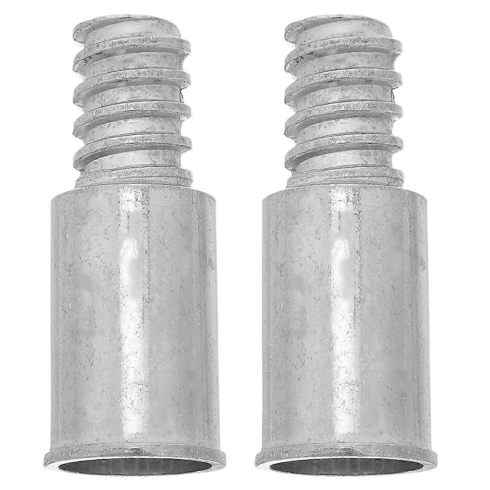 Broom Handle Threaded End for Extension Poles 2Pcs Alloy Connector