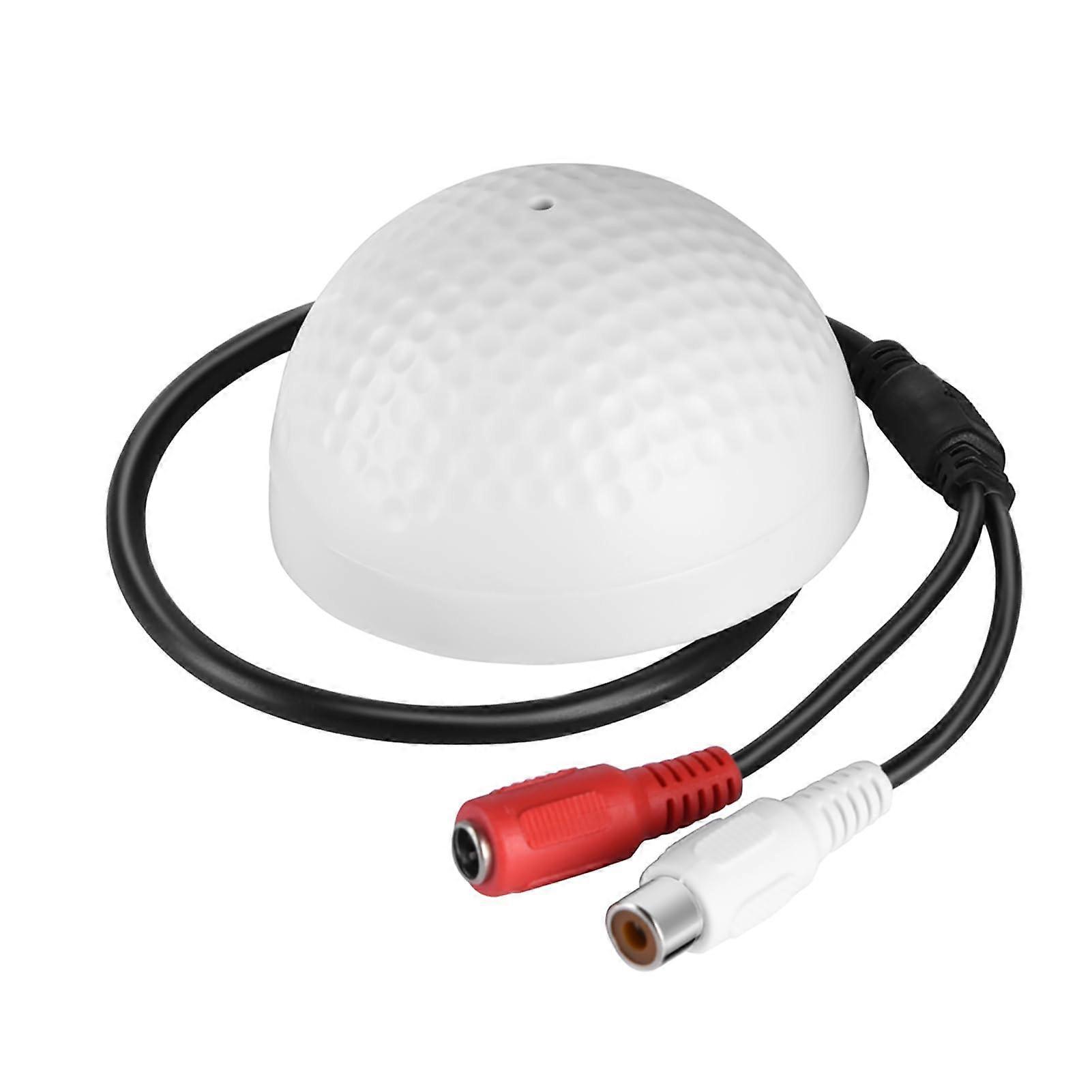 CCTV Microphone with  Sensitivity Pickup, Weatherproof Design and Wide Audio Coverage for Security Cameras