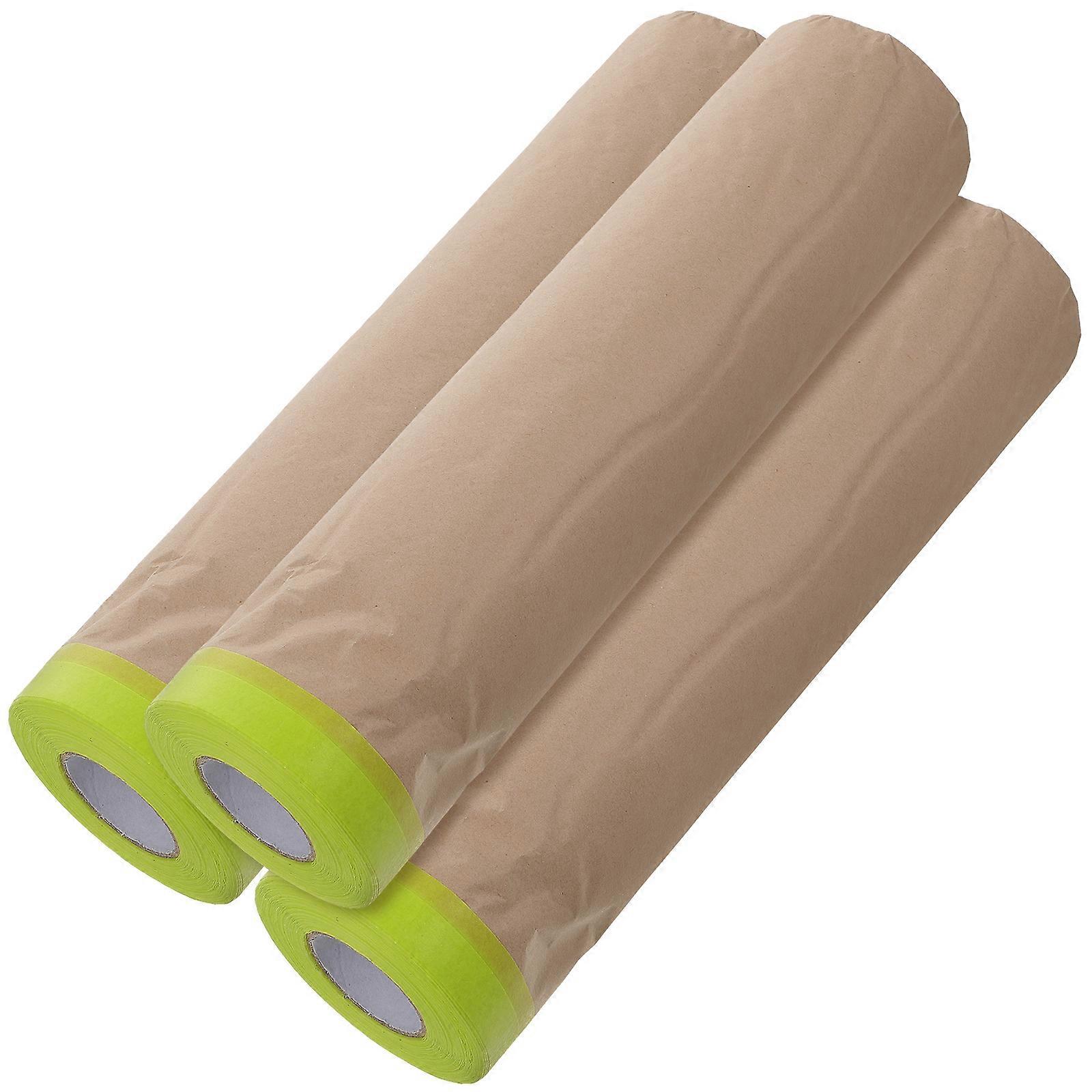 Furniture Protection Paper for DIY Projects Rectangular Shape Solvent Resistant Compact Style 1500.00X16.00X0.10CM 3 Rolls