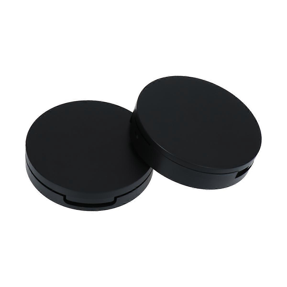 Refillable Cream Containers Round Case with Mirror for Cosmetics 2Pcs