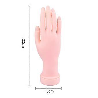 Übungsset für Nageldesign, künstliche Handmodelle für die Maniküre, 2-teiliges Trainingsmodell