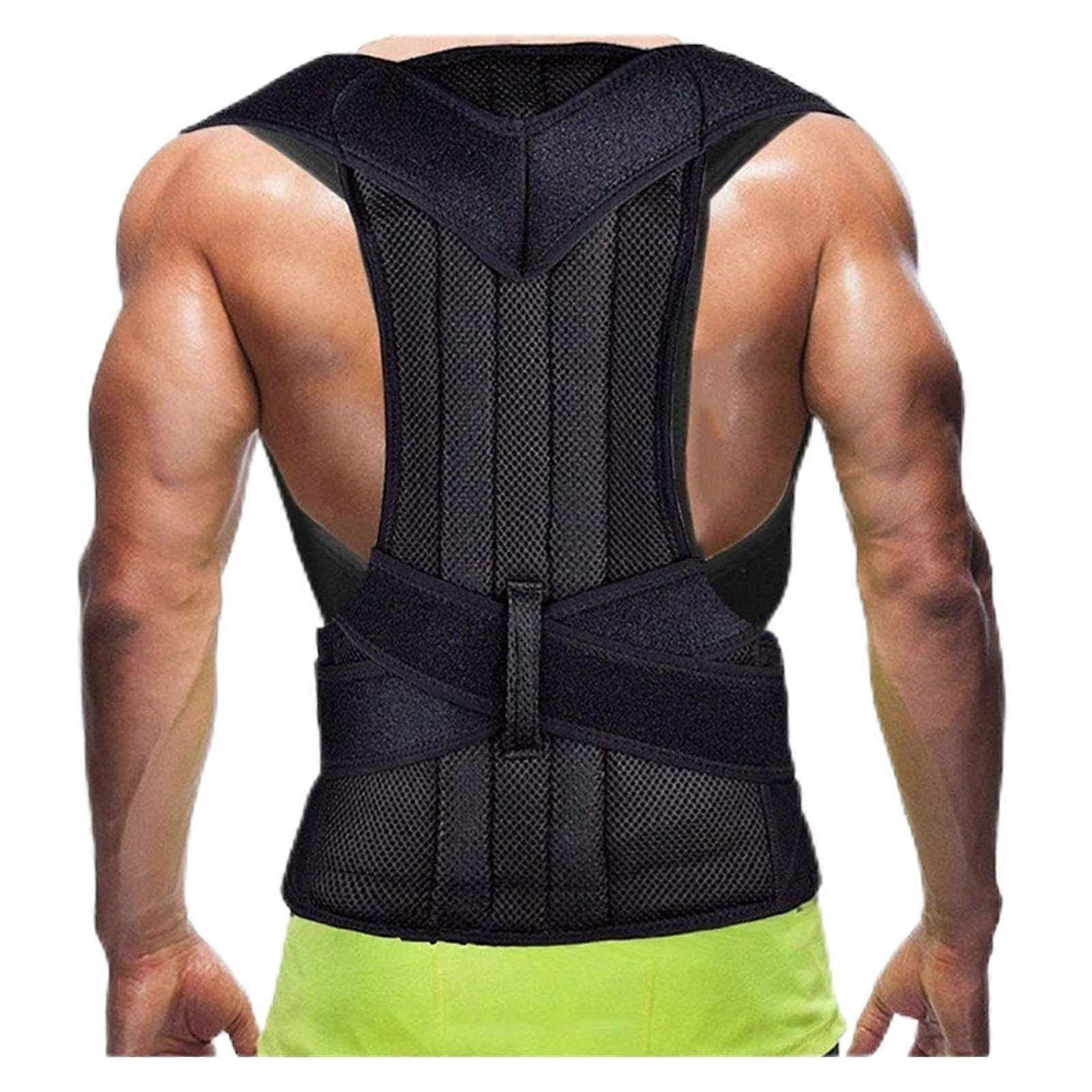 XS5XL Adjustable Back Brace with Lumbar Support, Upper and Lower Back Posture Corrector