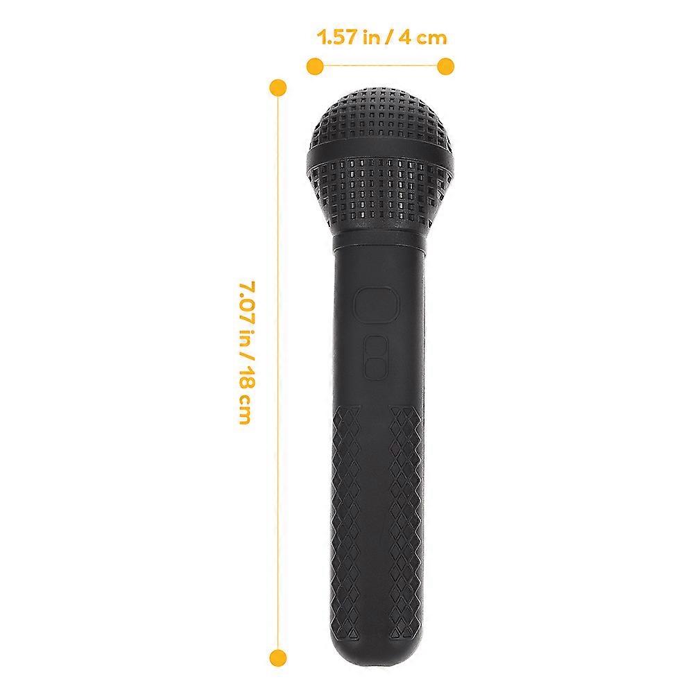 Simulation Microphone Karaoke Props for Kids Use 3Pcs Durable Plastic Toys