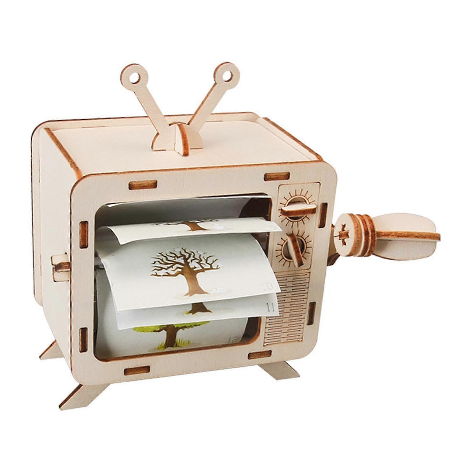 DIY Animation Machine Kit Wooden Mechanical Model for HandsOn STEM Learning and Creative Motion Display