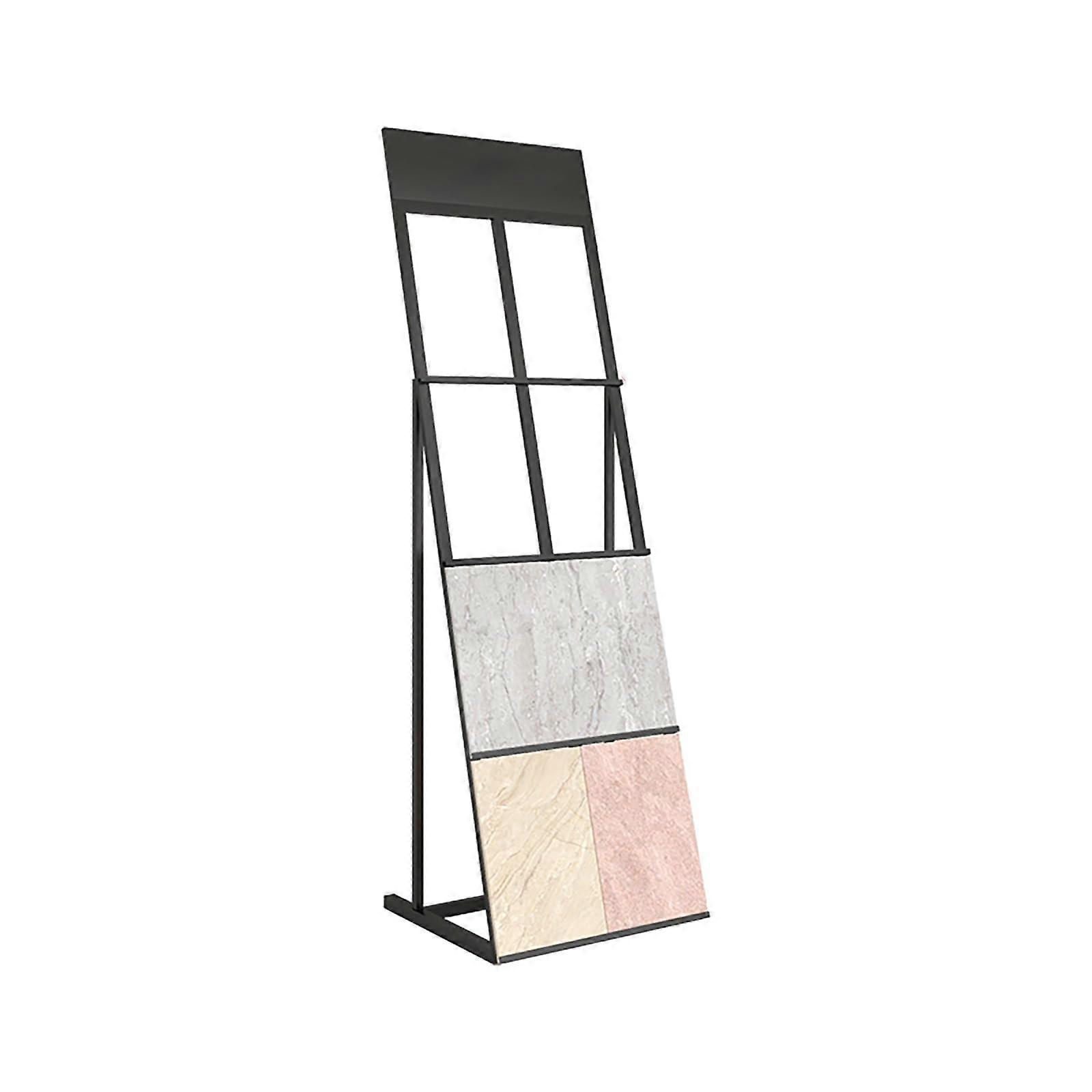 Tile Display Rack Vertical Building Material Sample Stand SpaceSaving Iron Shelf 2cm Slots