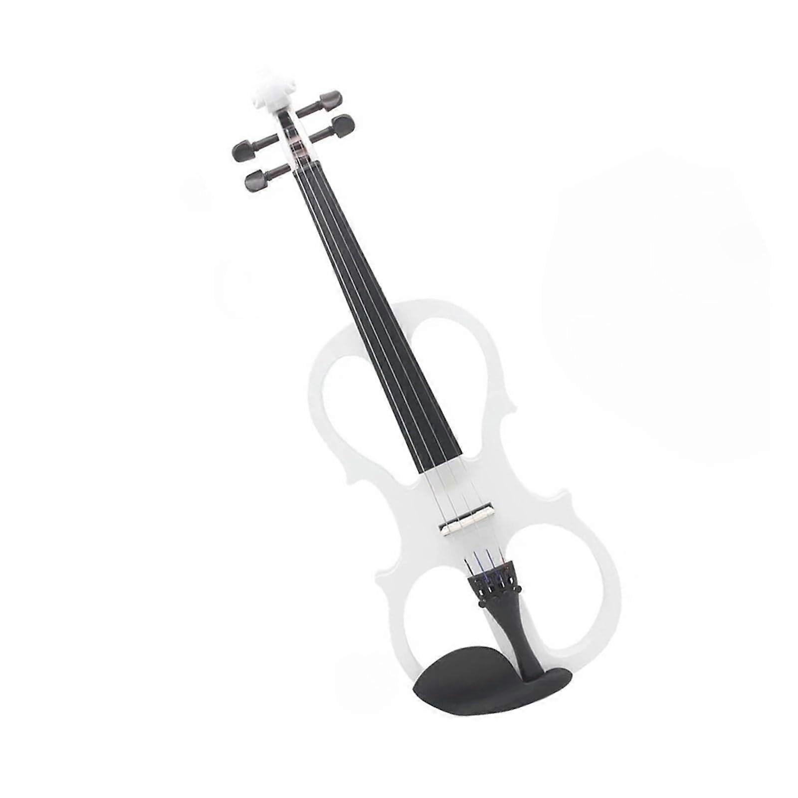 4/4 Electric Violin Full Size Maple Solid Body with Case Bow Shoulder Rest and Accessories