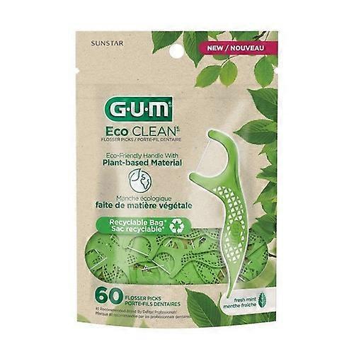 Sunstar Gum Eco Clean Flossers, 60 Count