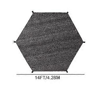 8ft/10ft/12ft Trampoline Top Shade Cover, UV & Leaves Resistant, Easy Install, No Poles, Sun Protection Net (Compatible with Round Trampolines)