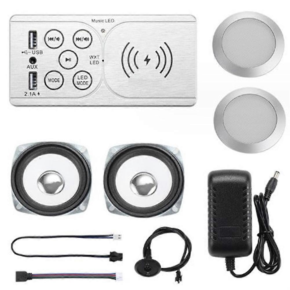 Embedded Touch USB Wireless Charging Sofa Soft Bedside Table Control Bluetooth TWS Audio Accessorie