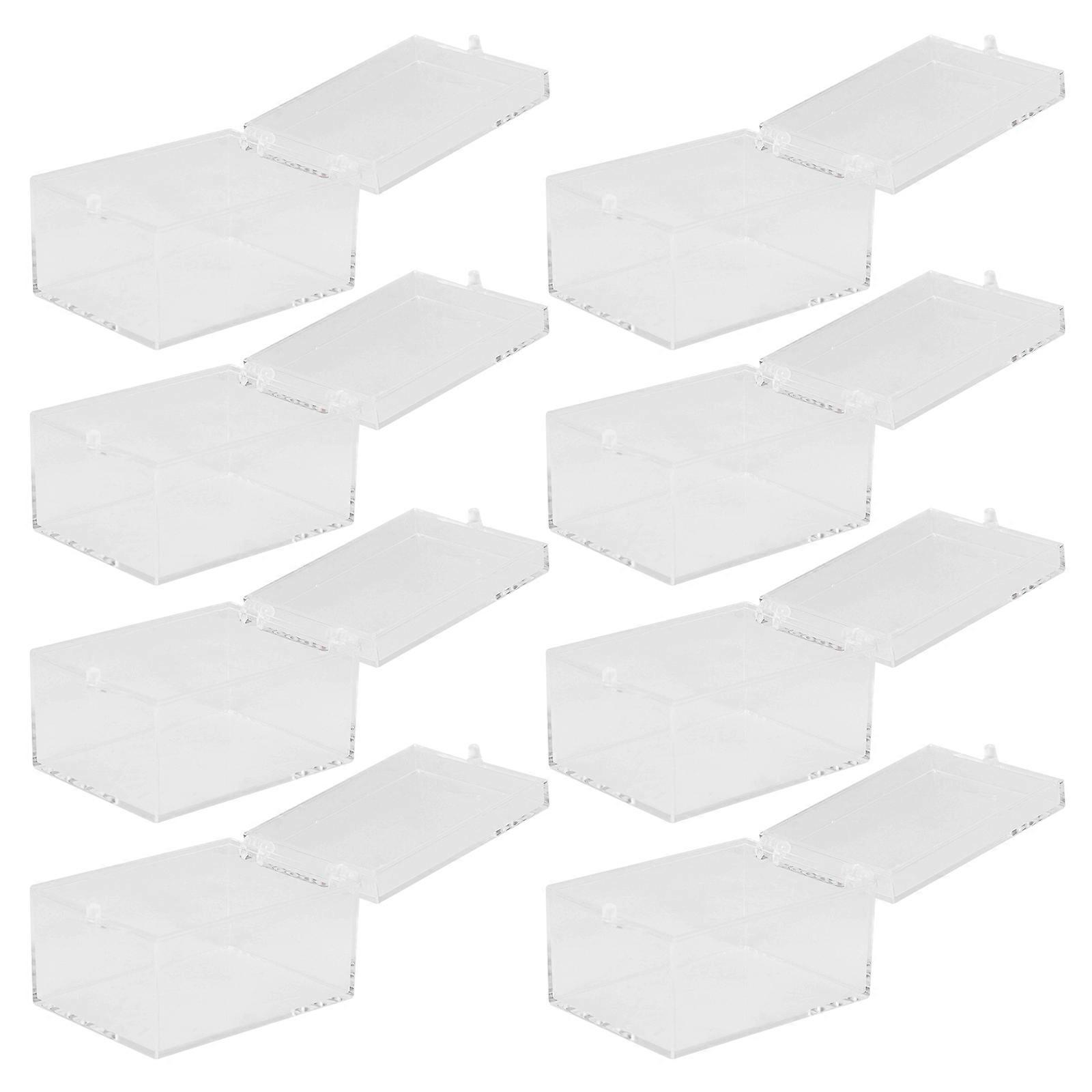 Animal Specimen Display Box Specimen Displaying Boxes Small Items Protection Function Rectangular 8Pack