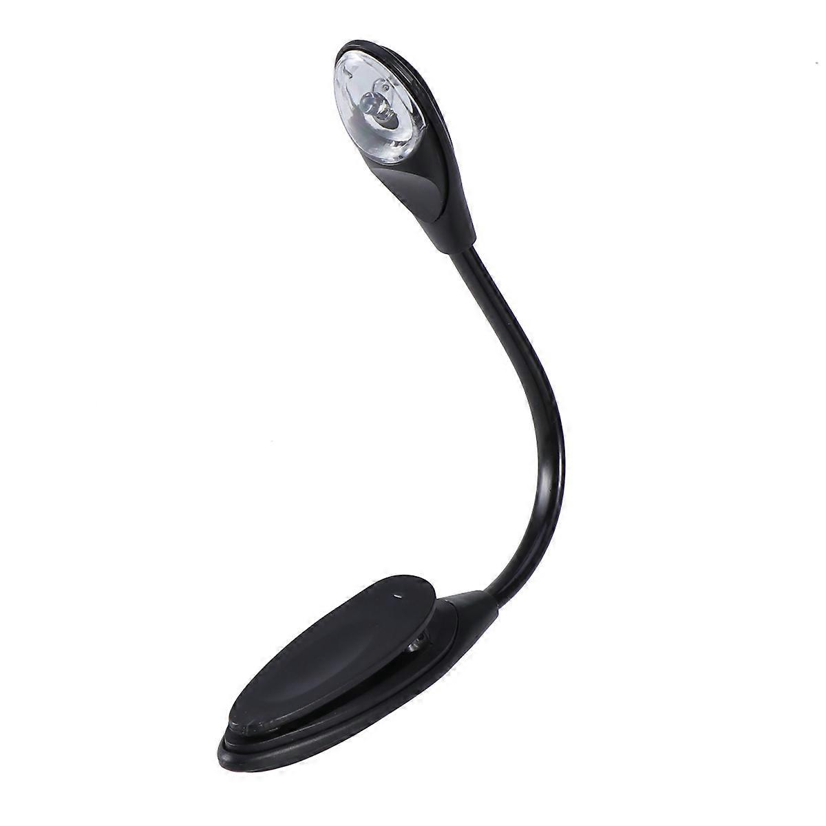 Reading Lights Portable Flexible Mini LED Clip Booklight Black