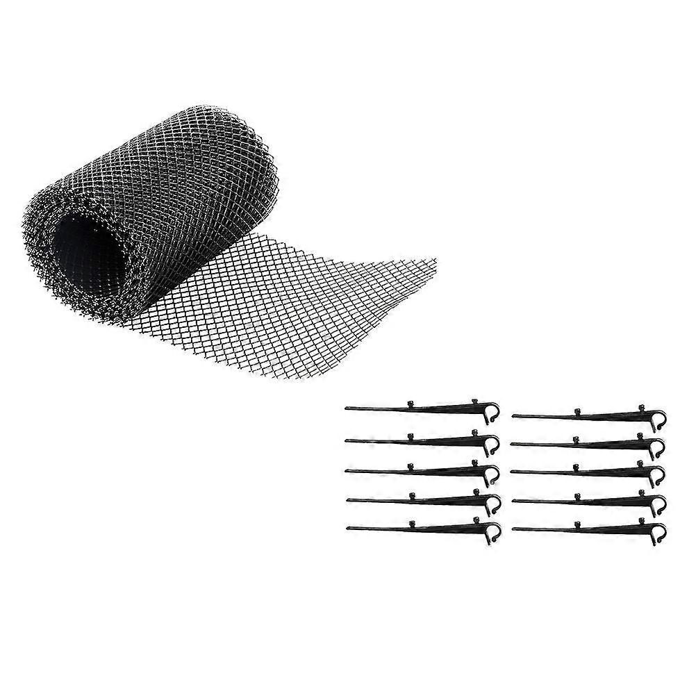 Plastic Gutter Guard Preventing Leaf Fall with 1Set Mesh Net for Home Use
