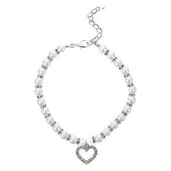 Dog Collar White Pearl Pet Collar Dog Neck Rings for Pet Use