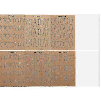 Herbruikbare Nail Art oefenpapier 1 set dubbelzijdig voor nagelontwerp
