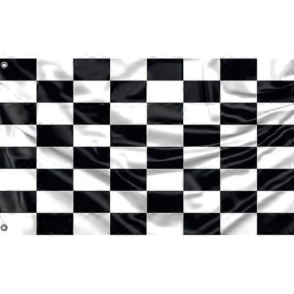 Sort og hvidt startflag A3326