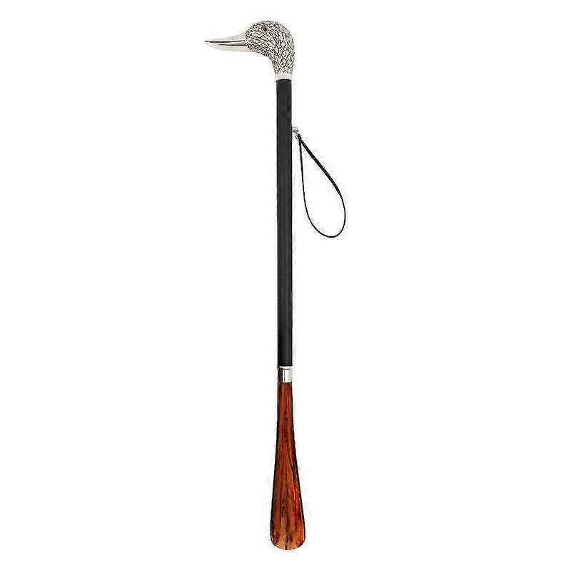 Decorative Duck Head Shoe Horn With Leather Stem