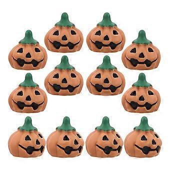 20st Mini Pumpa Dekorationer: Harts Pumpa Figurer - Höstbord Scatter Bowl Fyllmedel för 1:12 Dollhouse Halloween Tiered Brickor Fairy Garden Dis