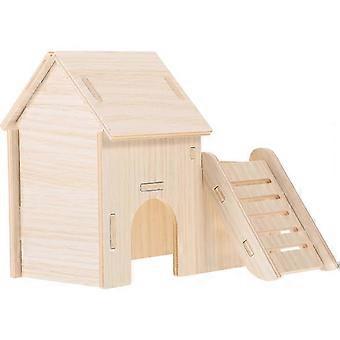 Kleintier-Versteckhaus aus Holz für Hamster, 3er-Set, Haustierzubehör